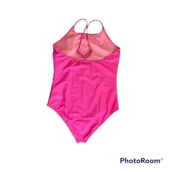 Heart and Harmony Girls pink swimsuit NWOT size 14 - Picture 3 of 3